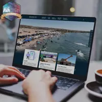 An image of the Bullhead City website with an icon showing they were winners in the 2026 AVA digital awards